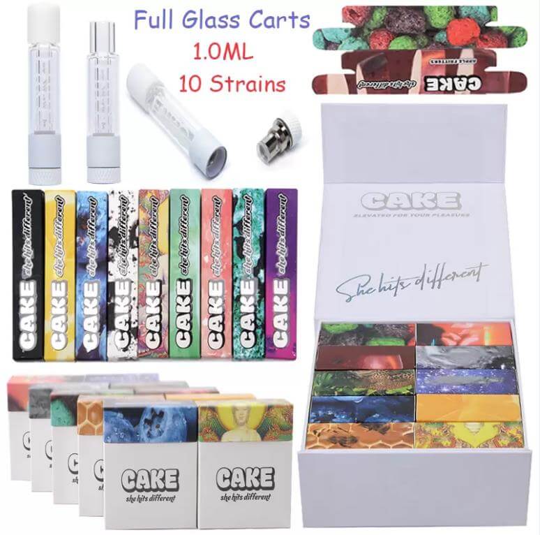 Cake Delta 8 Carts Clear CBD Cartridge THC Oil Vapes