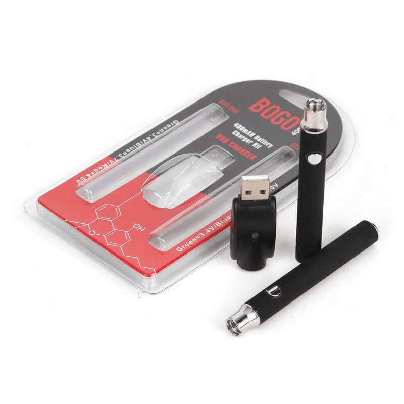 Bogo Double Pack Battery For Vape Cartridges Cart Pen THC