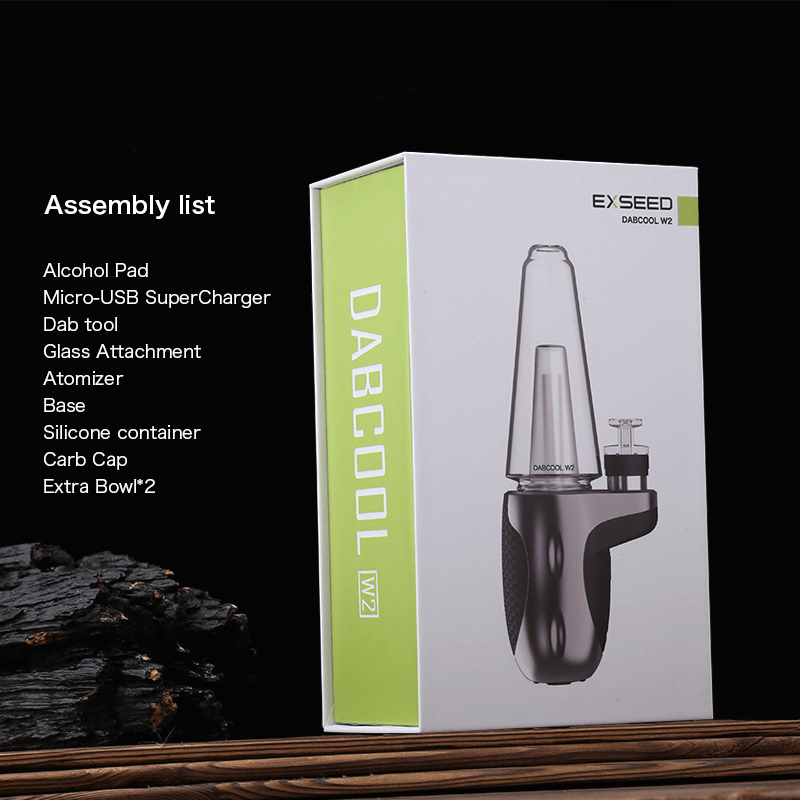 Dabcool W2 Wax Vaporizer Electric Dabs Rig Kit Water Pipe Tobacco Herb